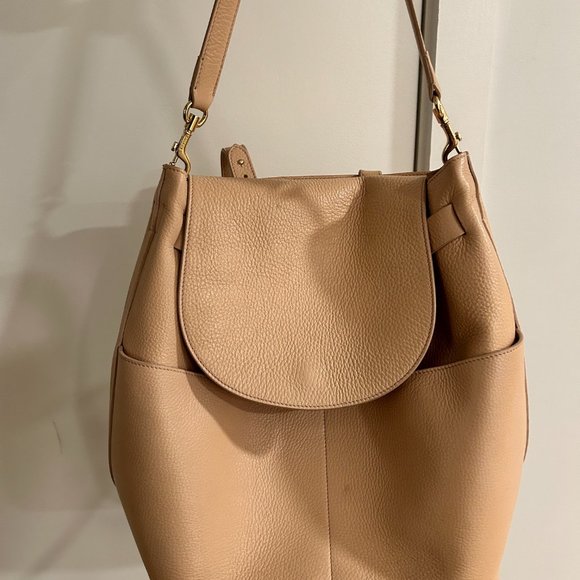 Cuyana Blush 13 in backpack